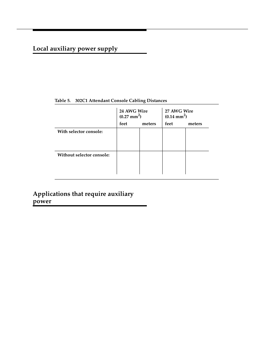 Local auxiliary power supply, Applications that require auxiliary power | Avaya 555-233-116 User Manual | Page 30 / 246