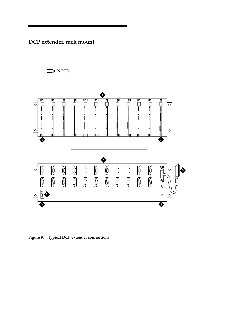 Dcp extender, rackmount, Dcp extender, rack mount | Avaya 555-233-116 User Manual | Page 46 / 246