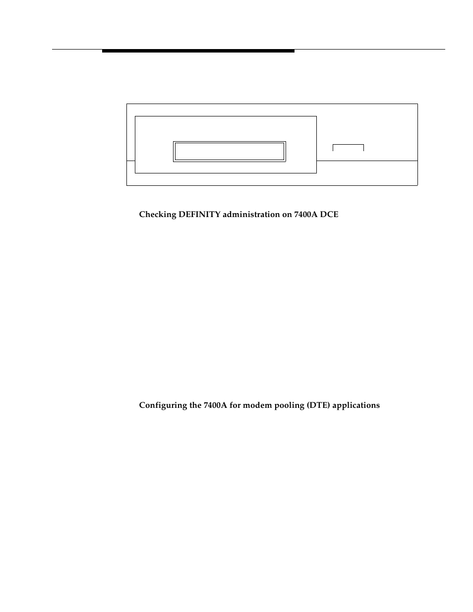 Checking definity administration on 7400a dce | Avaya 555-233-116 User Manual | Page 69 / 246