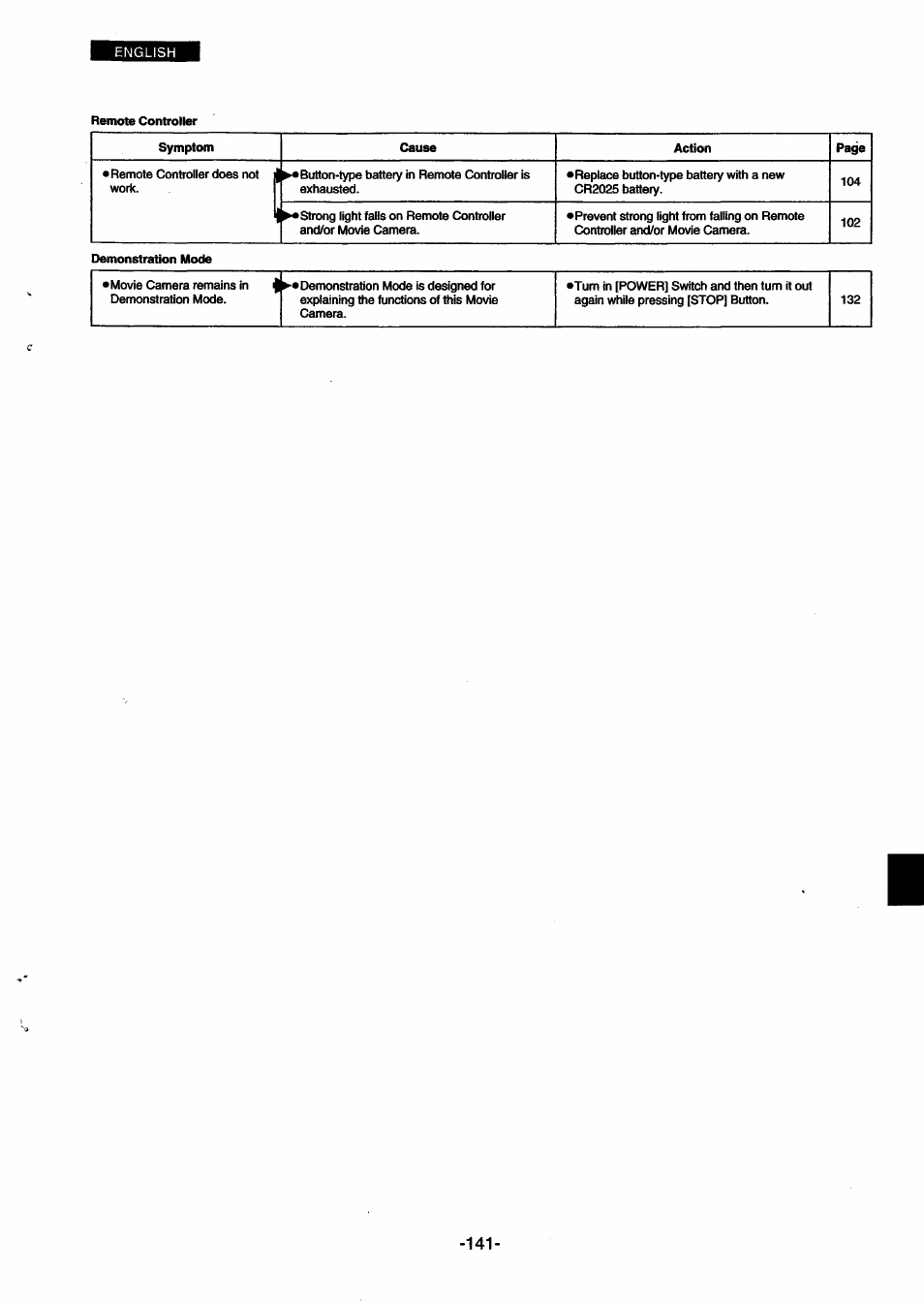 Panasonic NVSX30EG User Manual | Page 141 / 146