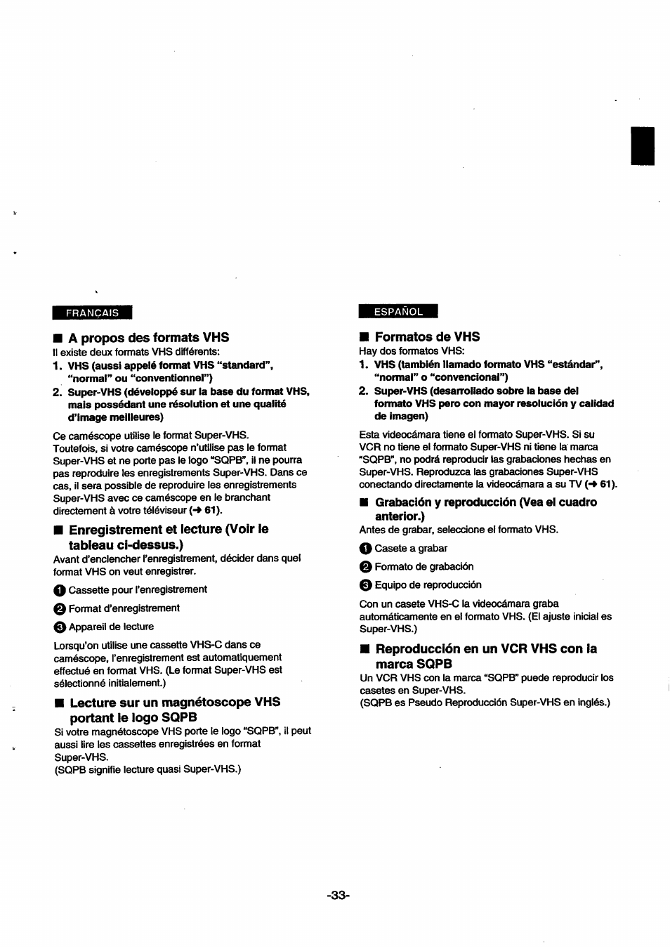 Panasonic NVSX30EG User Manual | Page 33 / 146