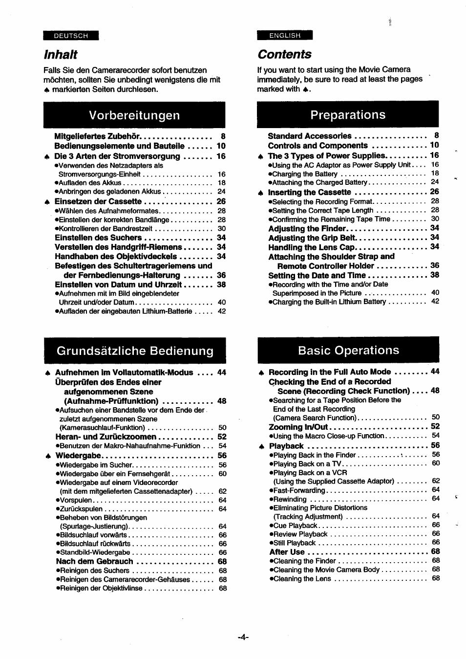 Panasonic NVSX30EG User Manual | Page 4 / 146