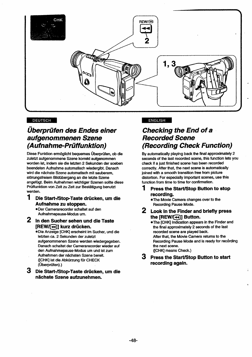 Panasonic NVSX30EG User Manual | Page 48 / 146