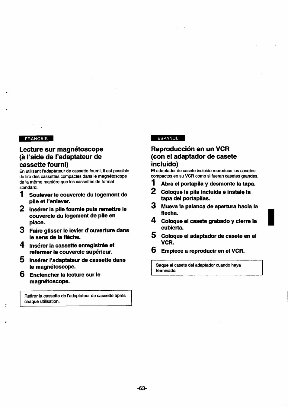 Panasonic NVSX30EG User Manual | Page 63 / 146