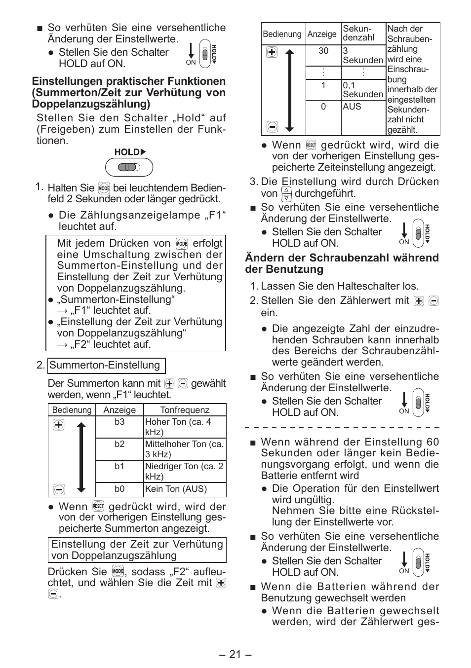 Panasonic EY7411 User Manual | Page 21 / 140