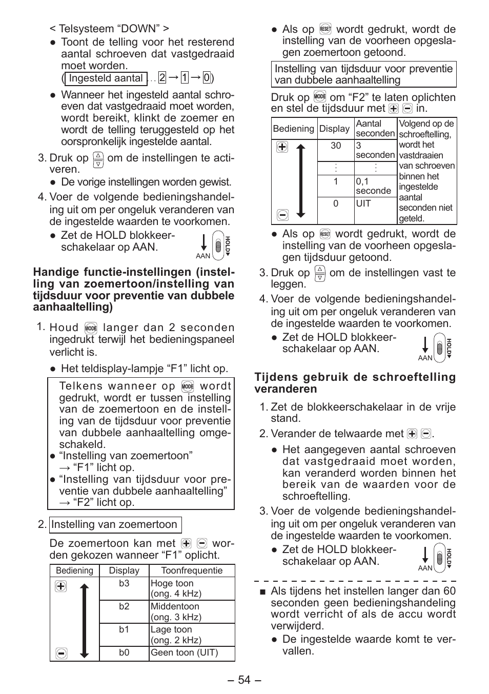 Panasonic EY7411 User Manual | Page 54 / 140