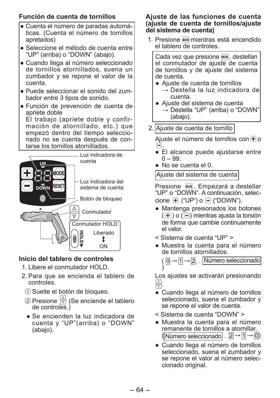 Panasonic EY7411 User Manual | Page 64 / 140