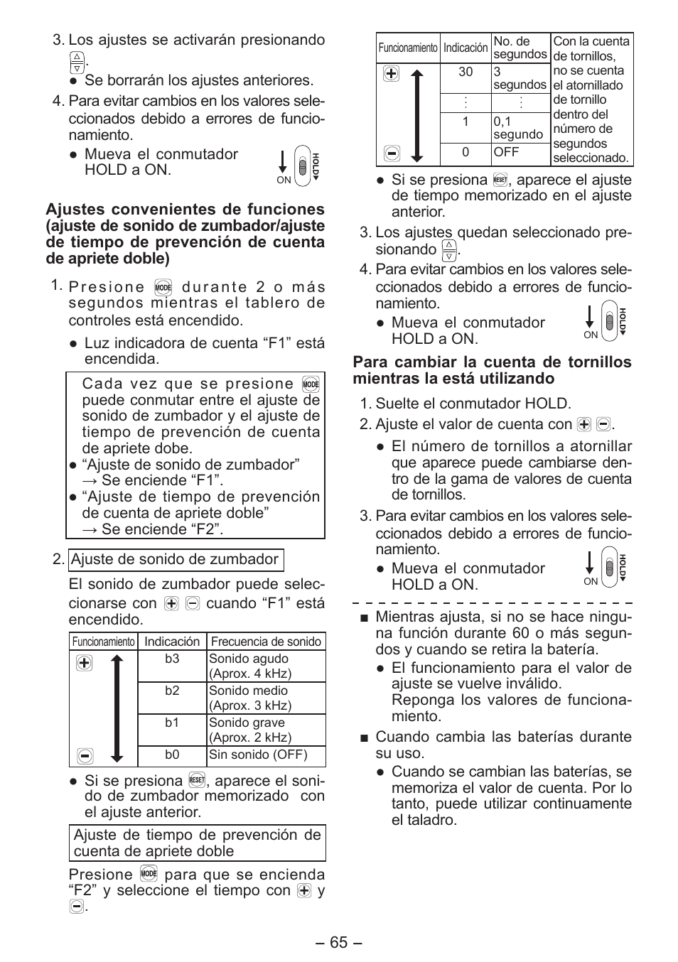 Panasonic EY7411 User Manual | Page 65 / 140