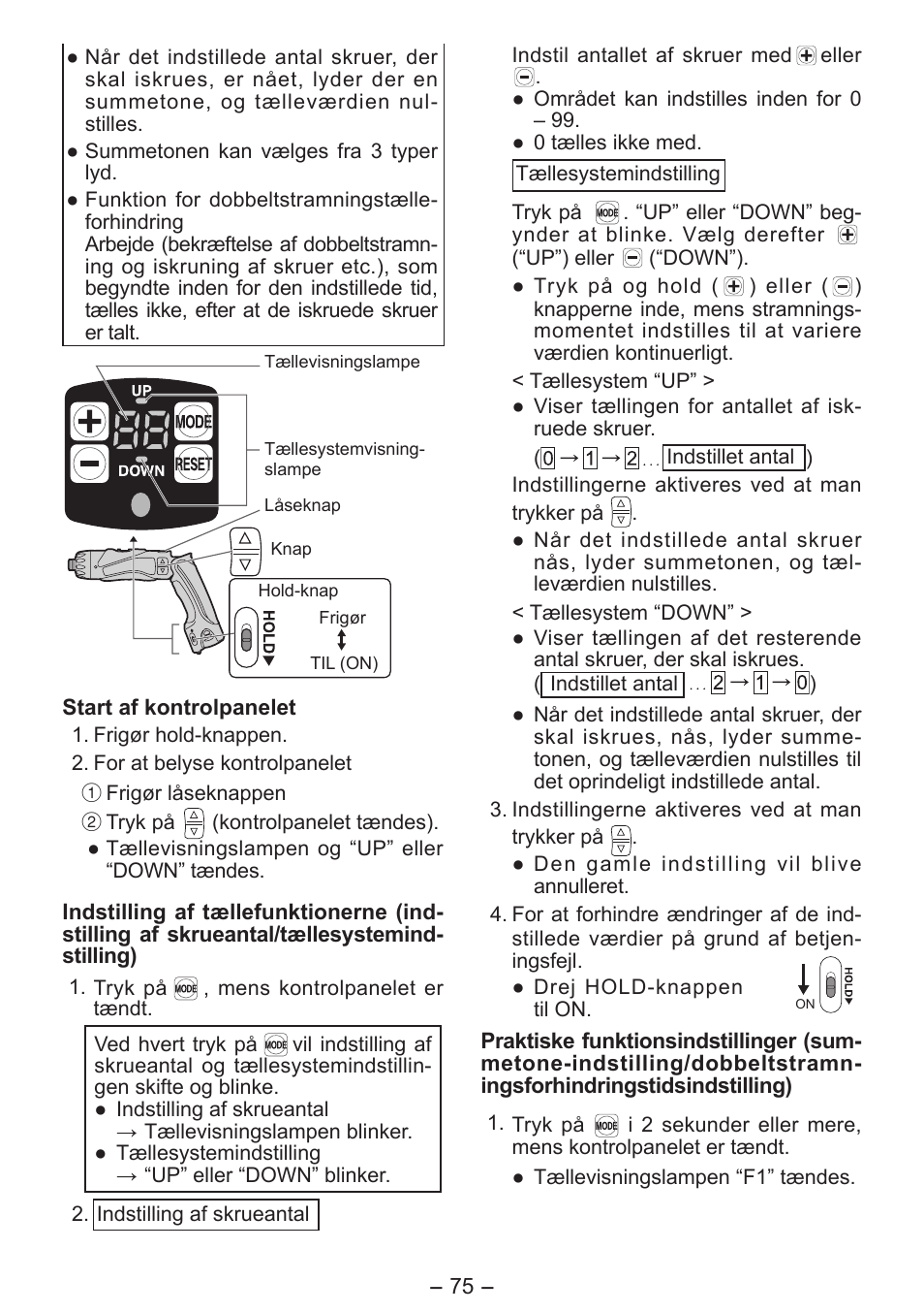 Panasonic EY7411 User Manual | Page 75 / 140