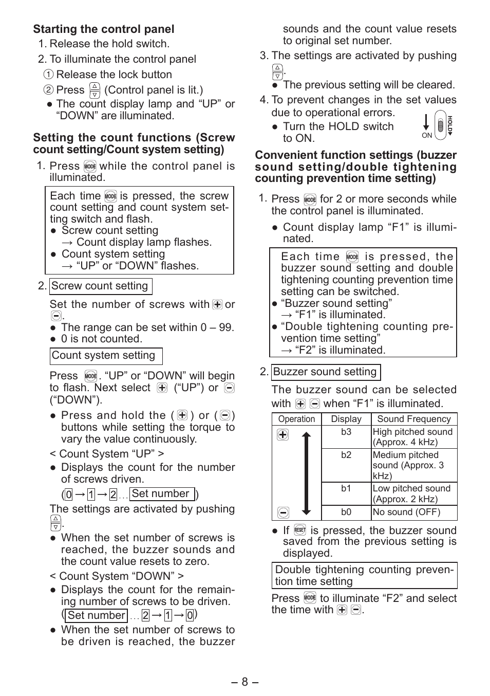 Panasonic EY7411 User Manual | Page 8 / 140