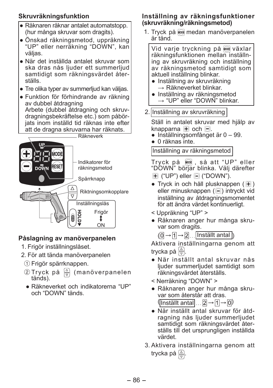 Panasonic EY7411 User Manual | Page 86 / 140