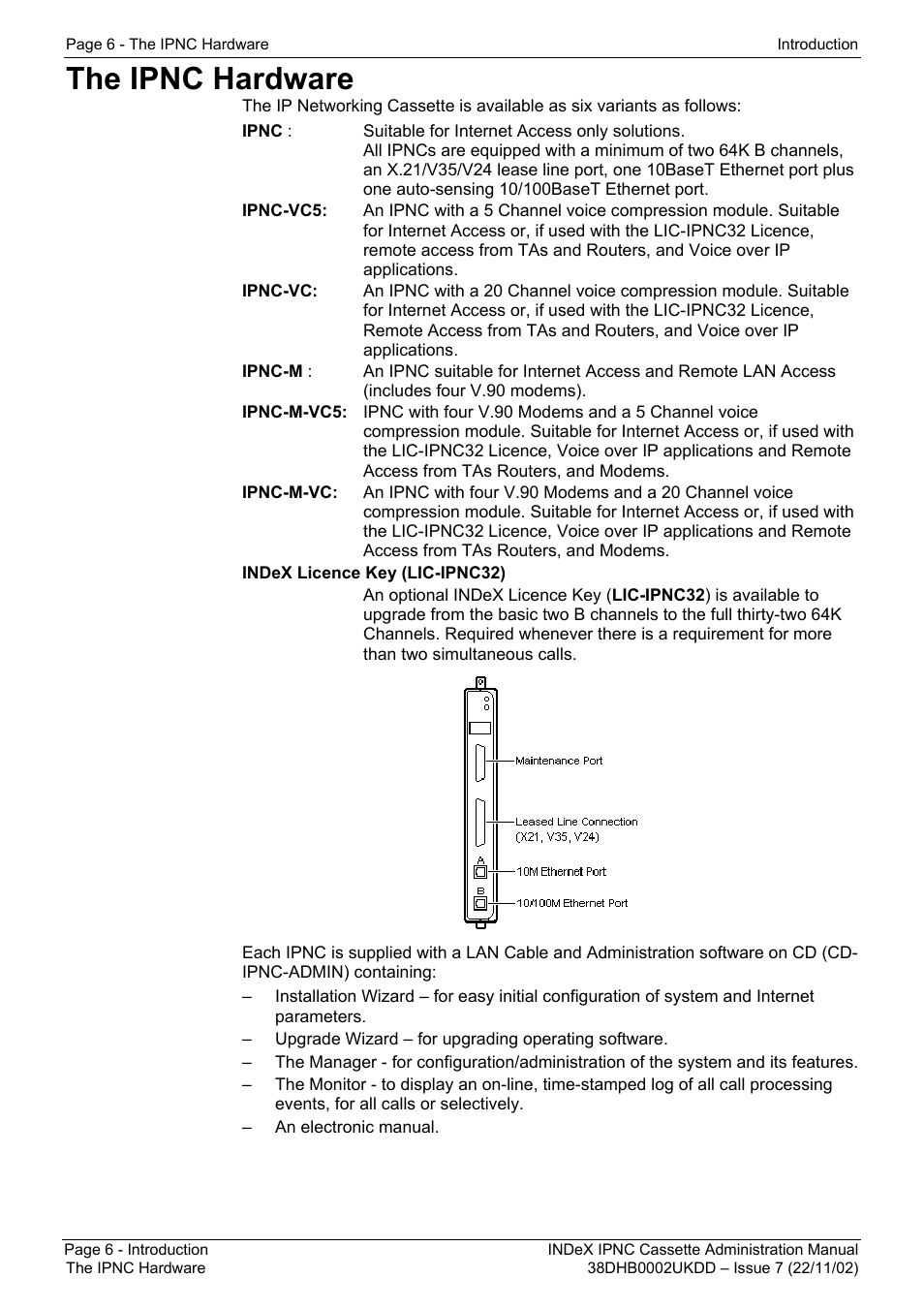 The ipnc hardware | Avaya 38DHB0002UKDD User Manual | Page 6 / 144