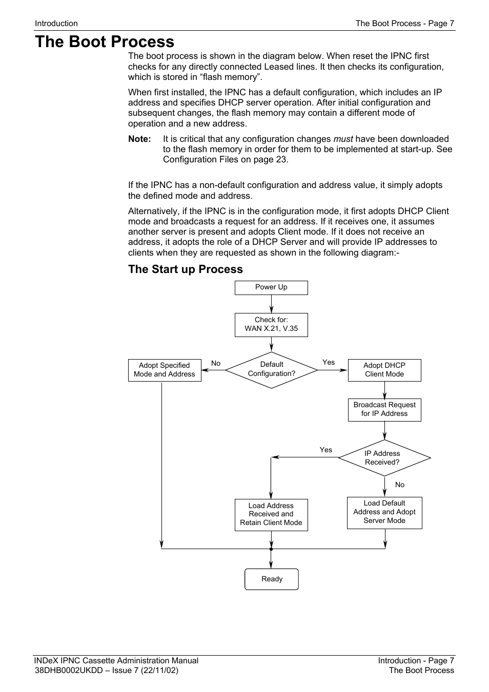 The boot process, The start up process | Avaya 38DHB0002UKDD User Manual | Page 7 / 144