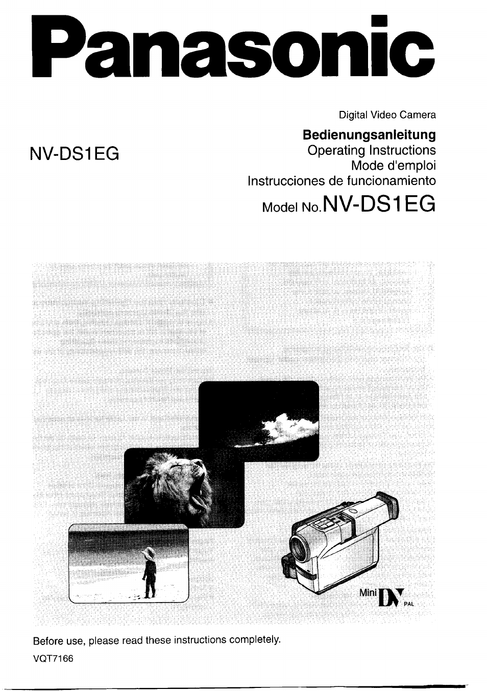 Panasonic NVDS1EG User Manual | 180 pages