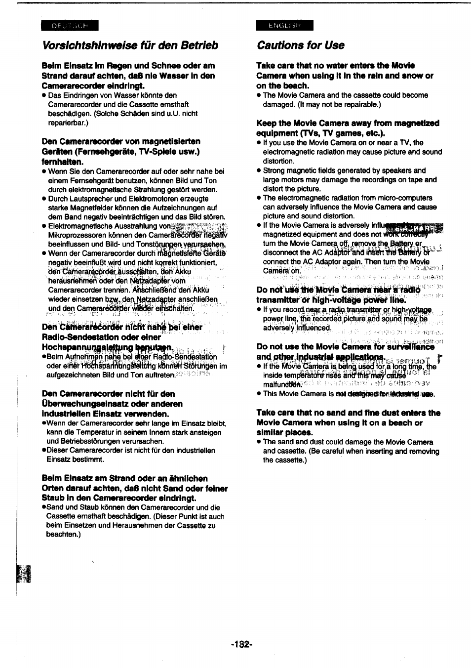 Den bllilierki^öniir radio-sendestation oder einer, The movie | Panasonic NVDS1EG User Manual | Page 132 / 180