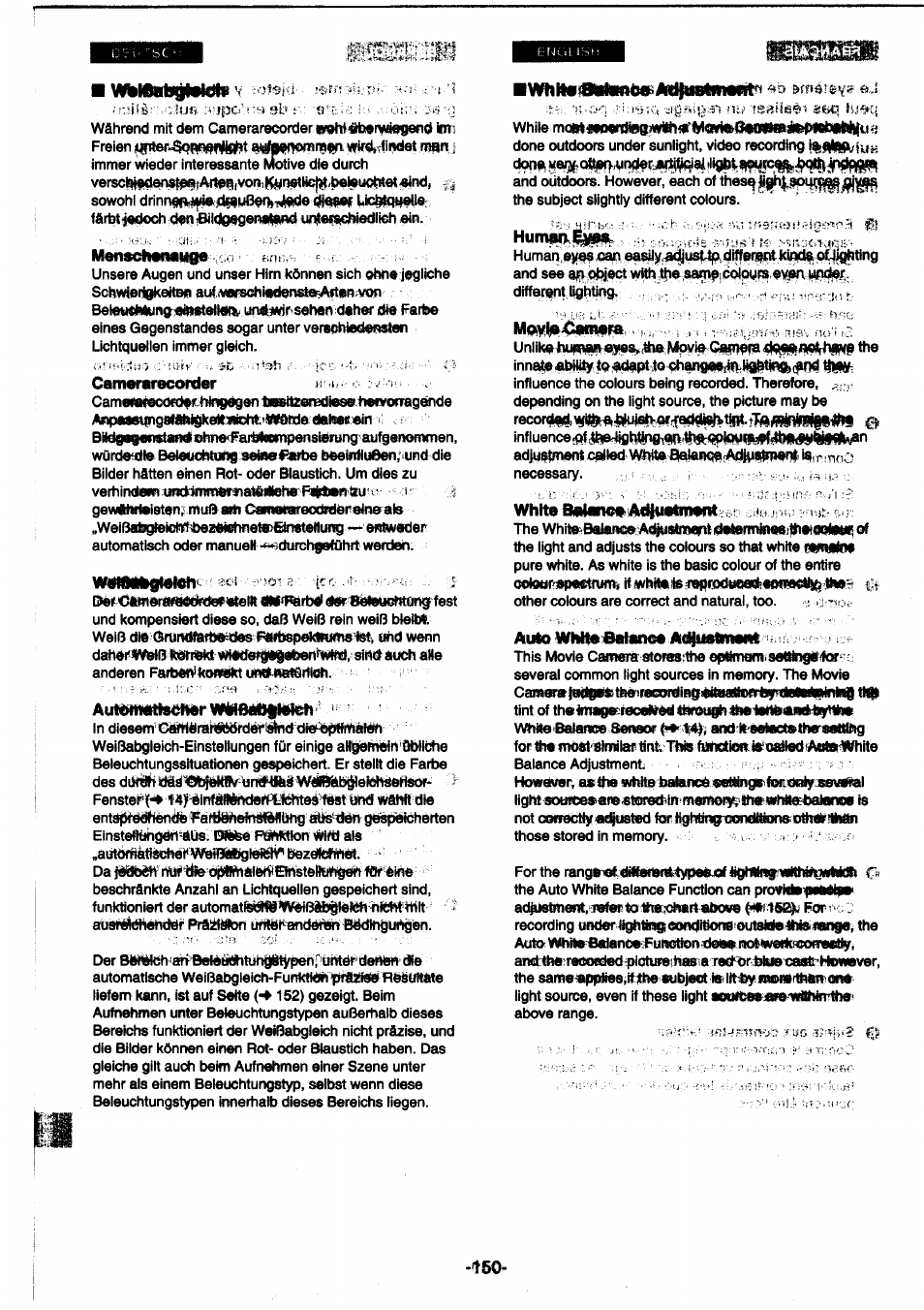 Auto i, White birtane*ia<4u*tiimnt | Panasonic NVDS1EG User Manual | Page 150 / 180