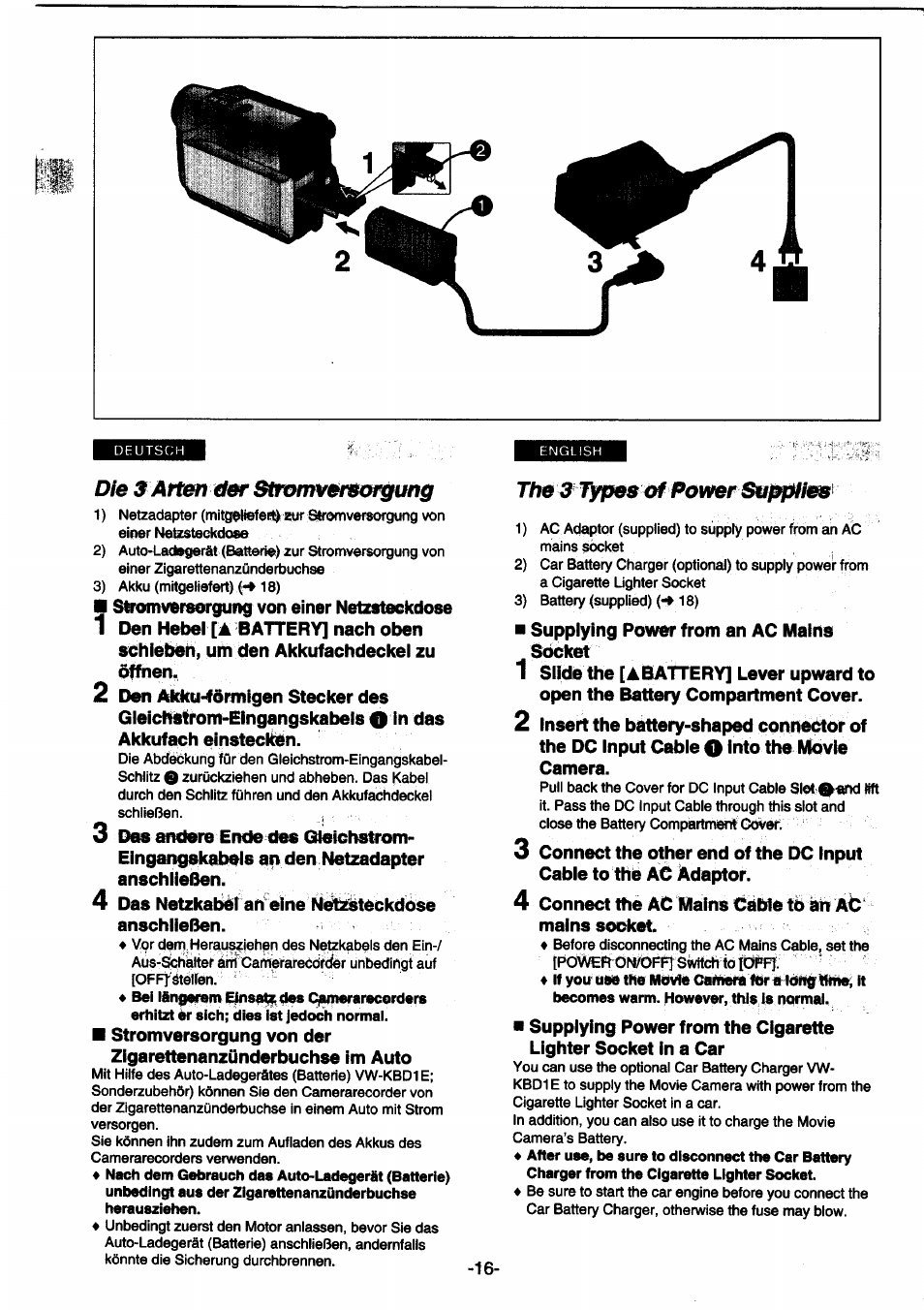 Die 3 arten dm-&rmnveiisoftfwtg, Tafe ^tjipes of poiver | Panasonic NVDS1EG User Manual | Page 16 / 180