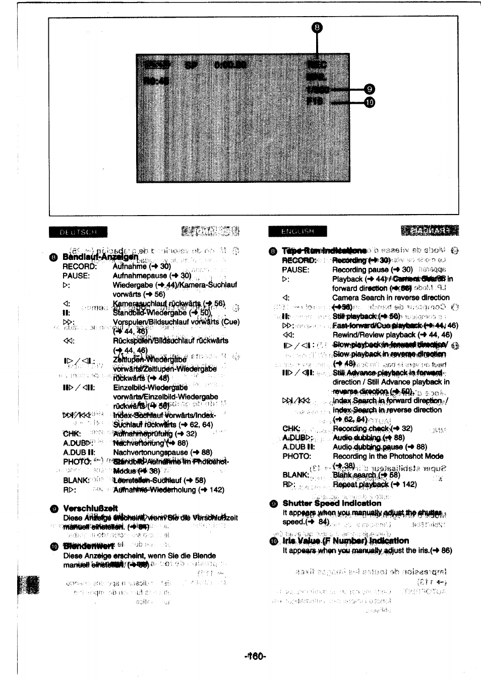 Verschlubzett, Ll> / <11: ! stafa^anee^i^^bfifc | Panasonic NVDS1EG User Manual | Page 160 / 180