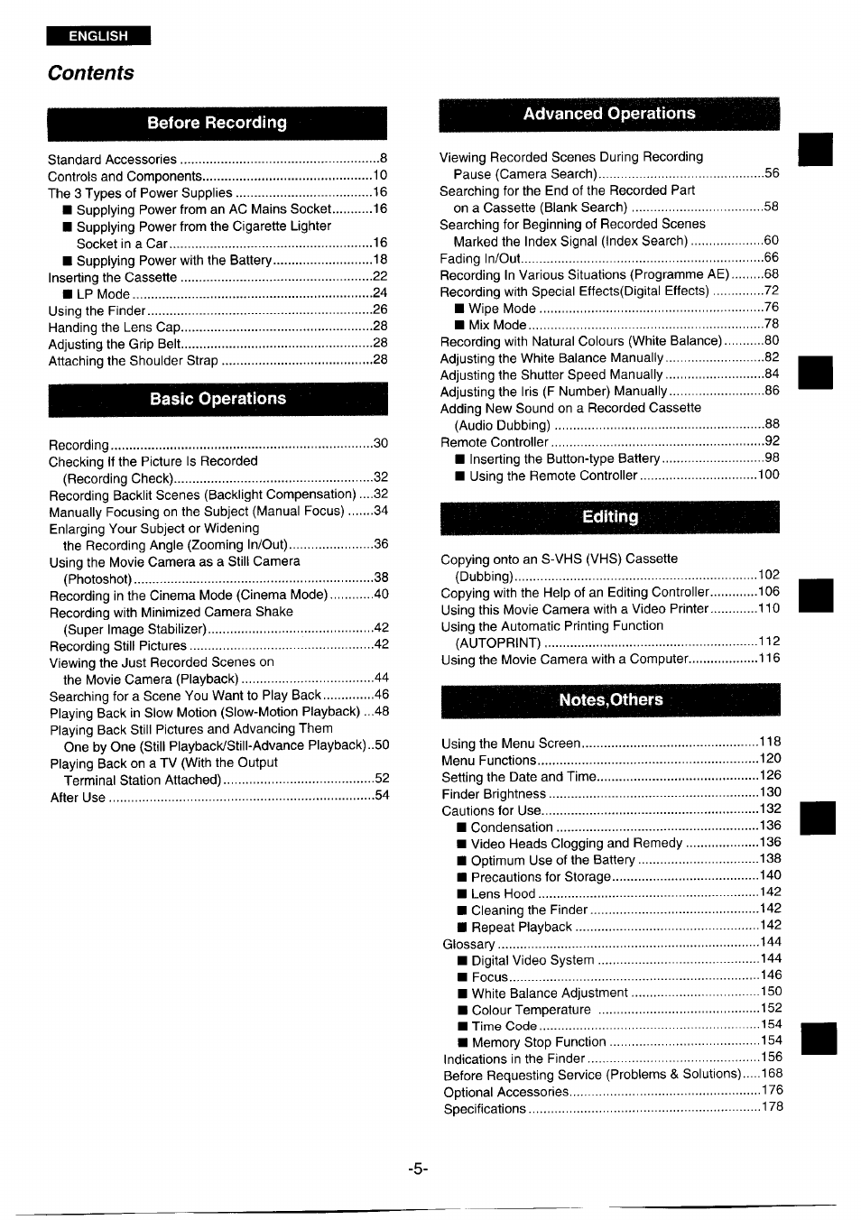 Panasonic NVDS1EG User Manual | Page 5 / 180