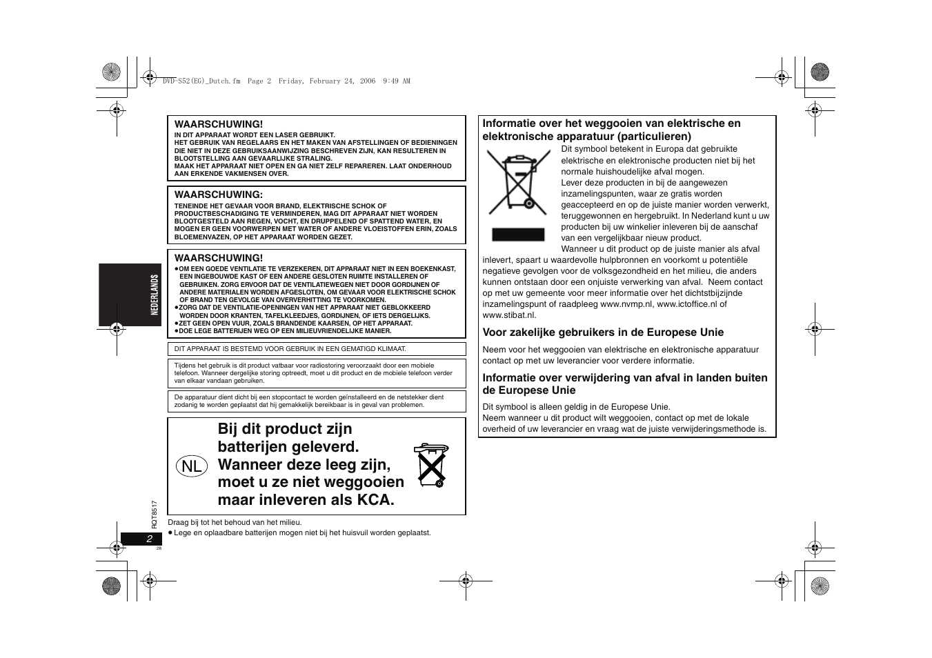 Panasonic DVDS52 User Manual | Page 28 / 88