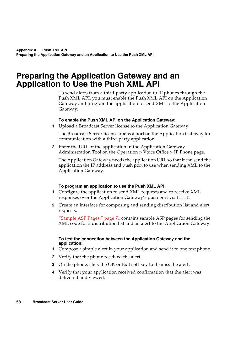 Xml api | Avaya 16-300272 User Manual | Page 66 / 82