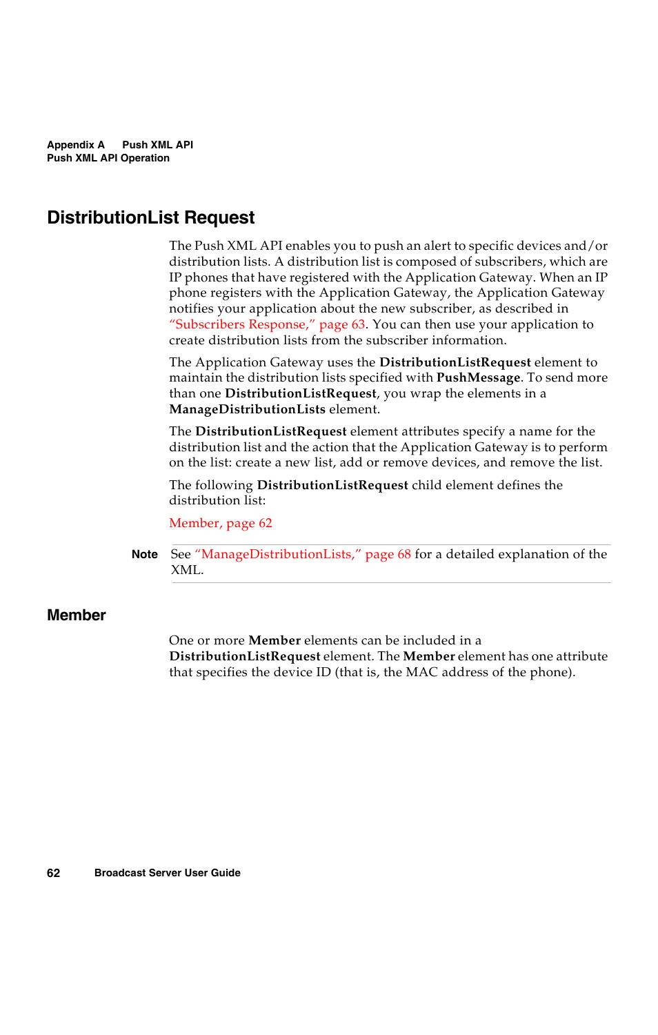 Distributionlist request, Member | Avaya 16-300272 User Manual | Page 70 / 82