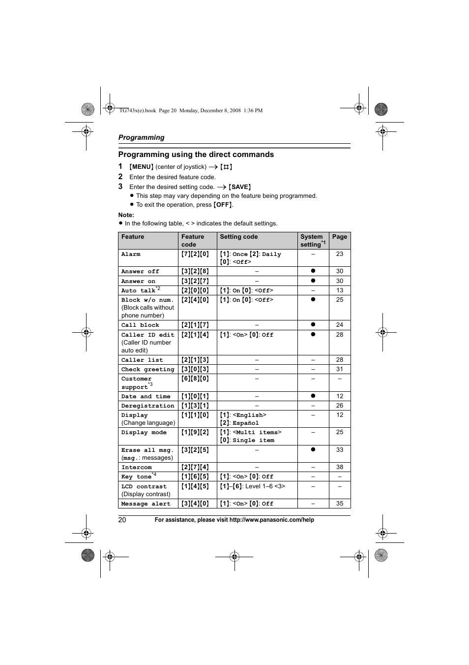 Panasonic KXTG7431 User Manual | Page 20 / 60