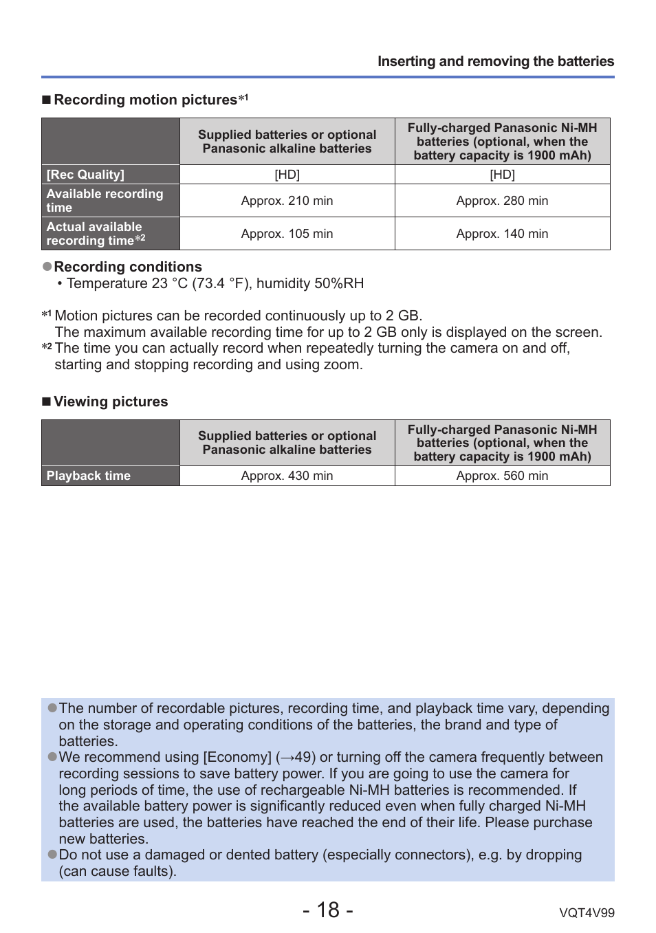 Panasonic DMC-LZ30K User Manual | Page 18 / 128