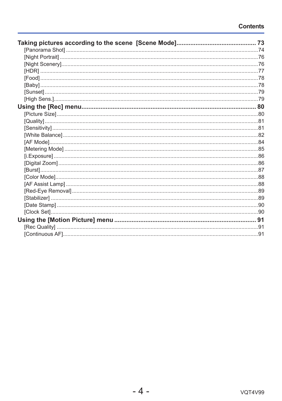 Panasonic DMC-LZ30K User Manual | Page 4 / 128