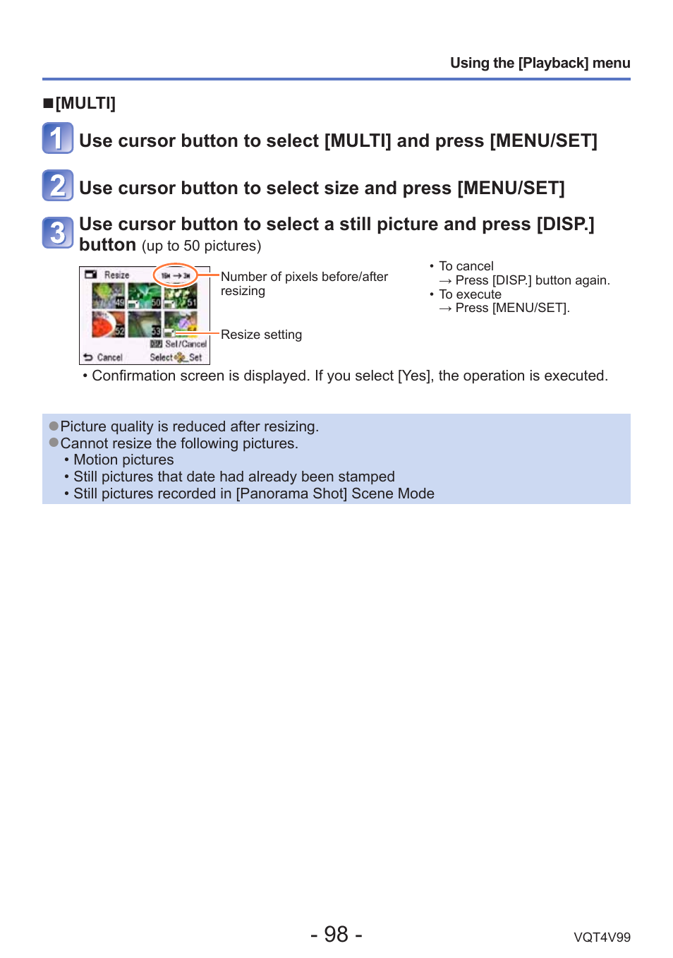 Panasonic DMC-LZ30K User Manual | Page 98 / 128