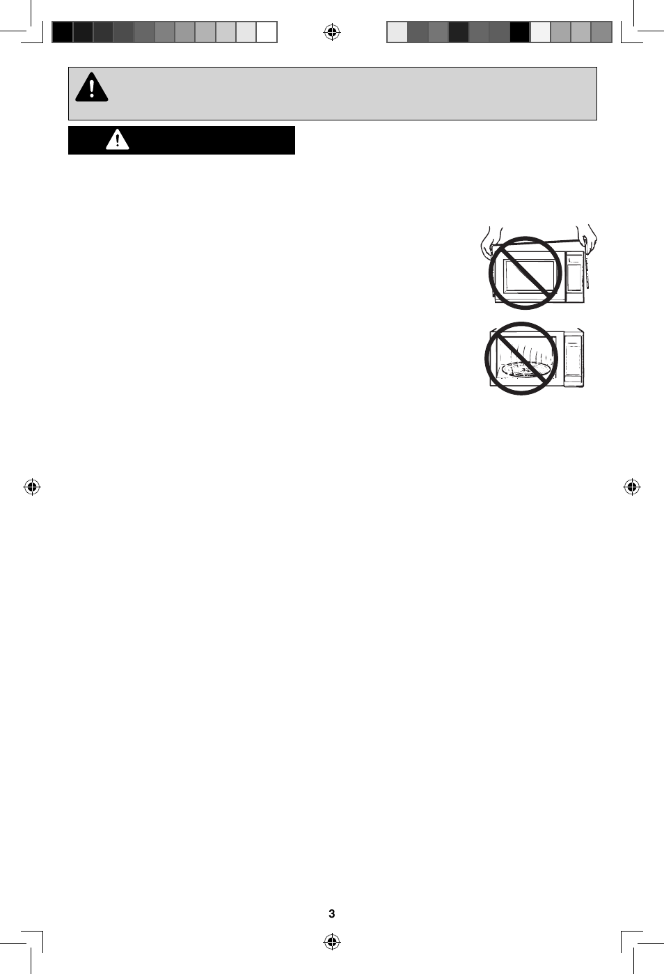 Save these instructions, Important safety instructions, Warning | Continued) | Panasonic NN-SN643S User Manual | Page 5 / 32