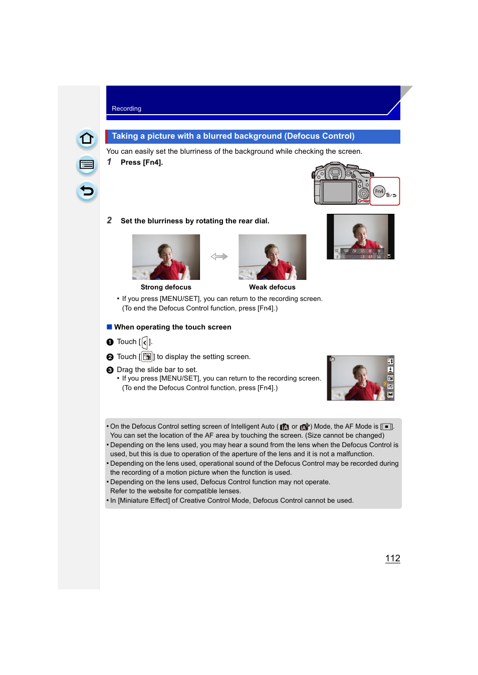 P112) | Panasonic DMC-GH3KBODY User Manual | Page 112 / 319