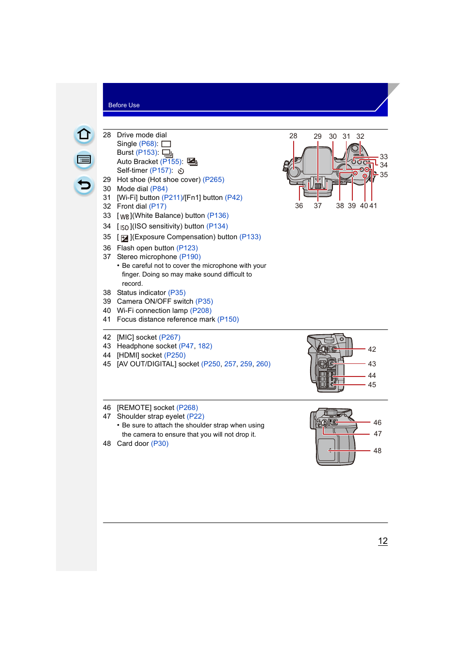 Panasonic DMC-GH3KBODY User Manual | Page 12 / 319