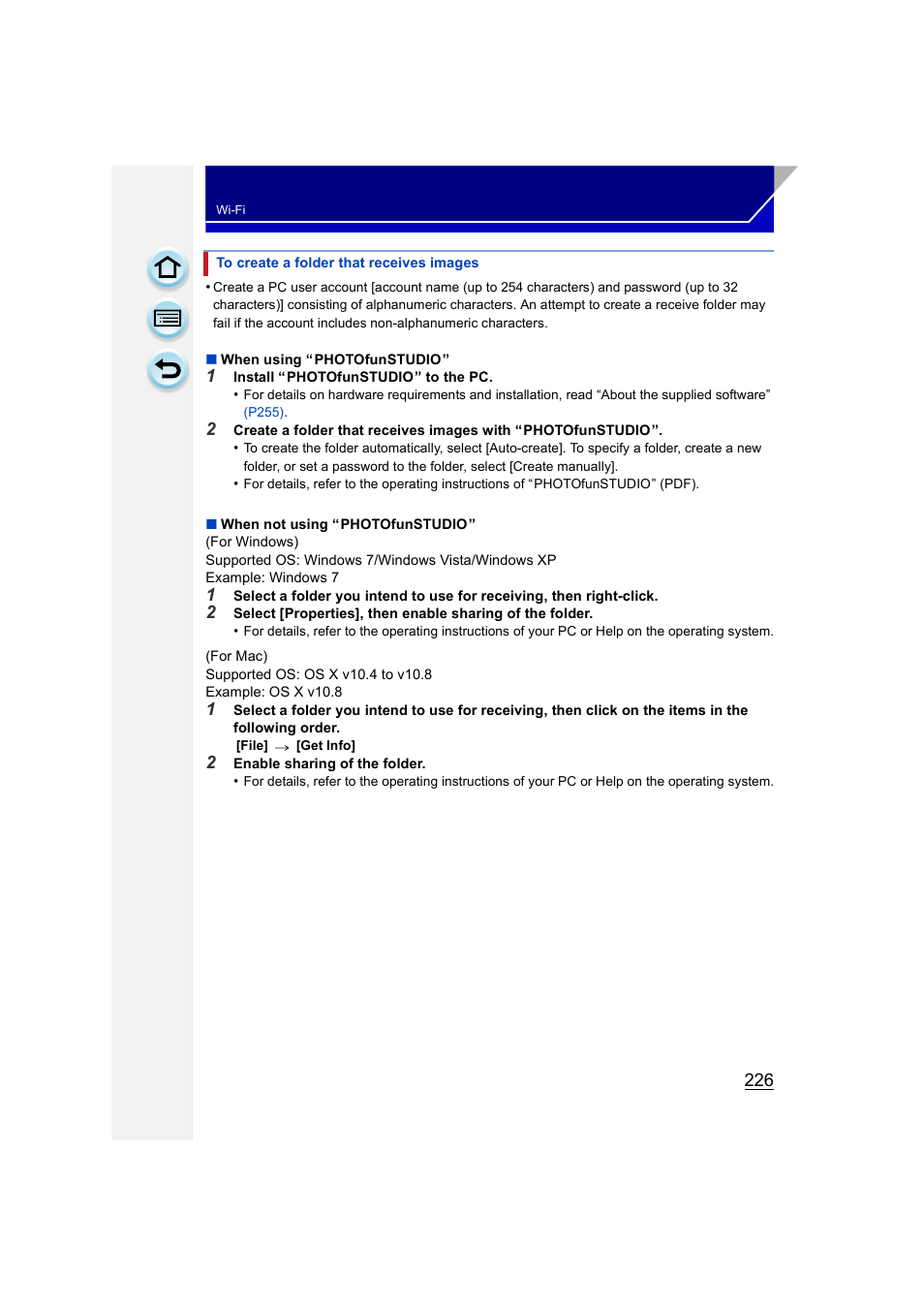 P226) | Panasonic DMC-GH3KBODY User Manual | Page 226 / 319