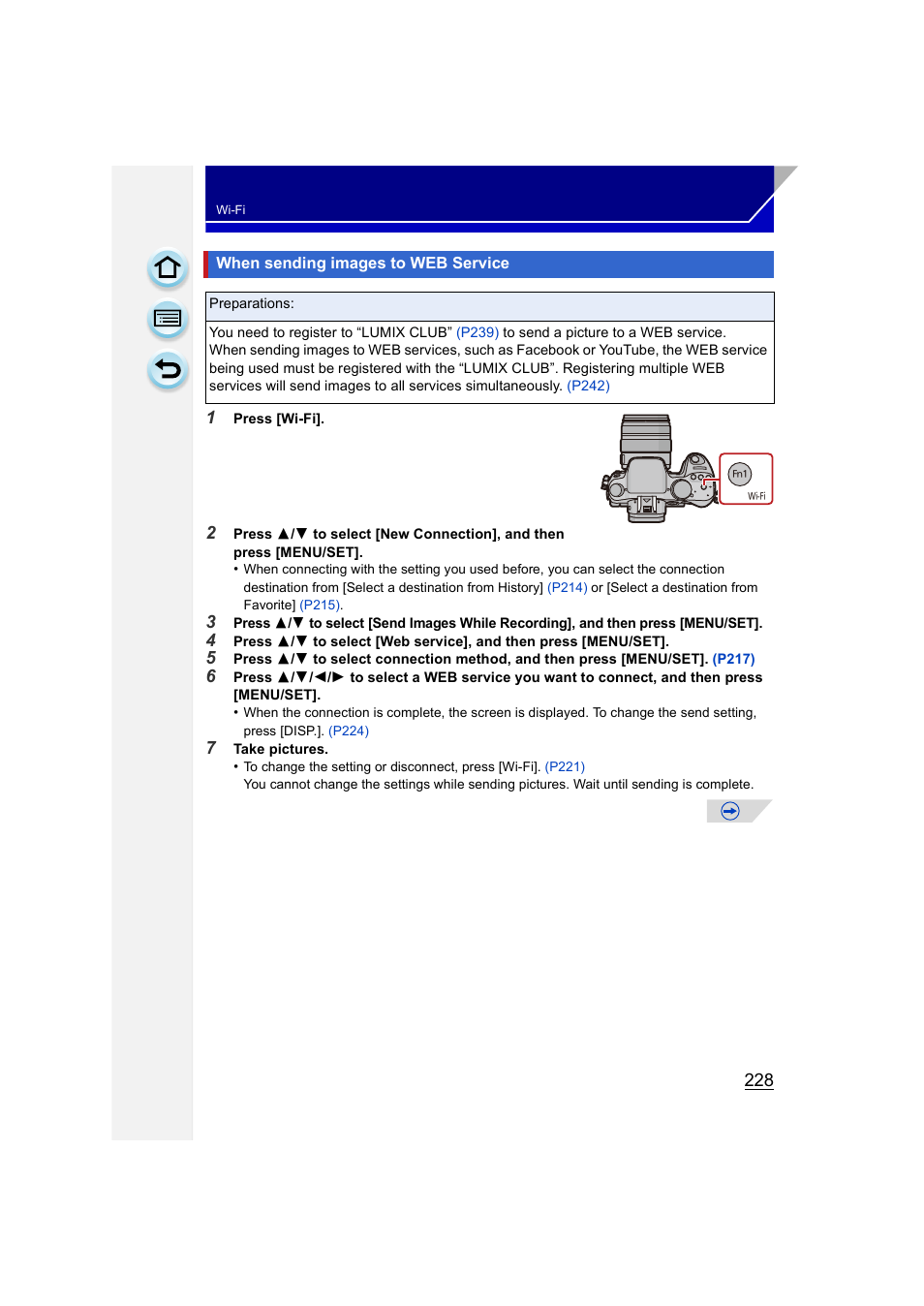 When sending images to web service | Panasonic DMC-GH3KBODY User Manual | Page 228 / 319