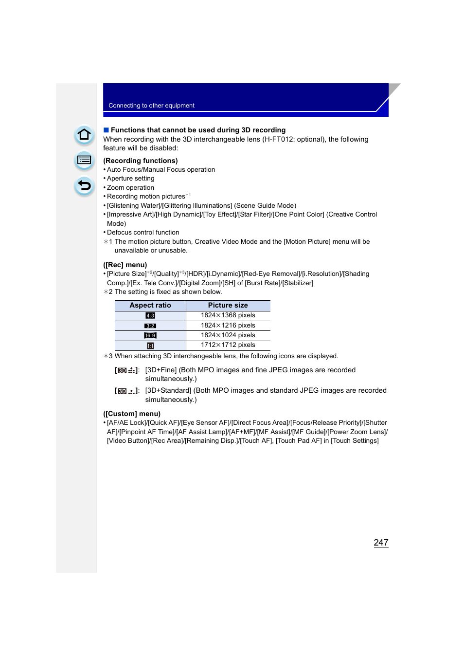 Panasonic DMC-GH3KBODY User Manual | Page 247 / 319