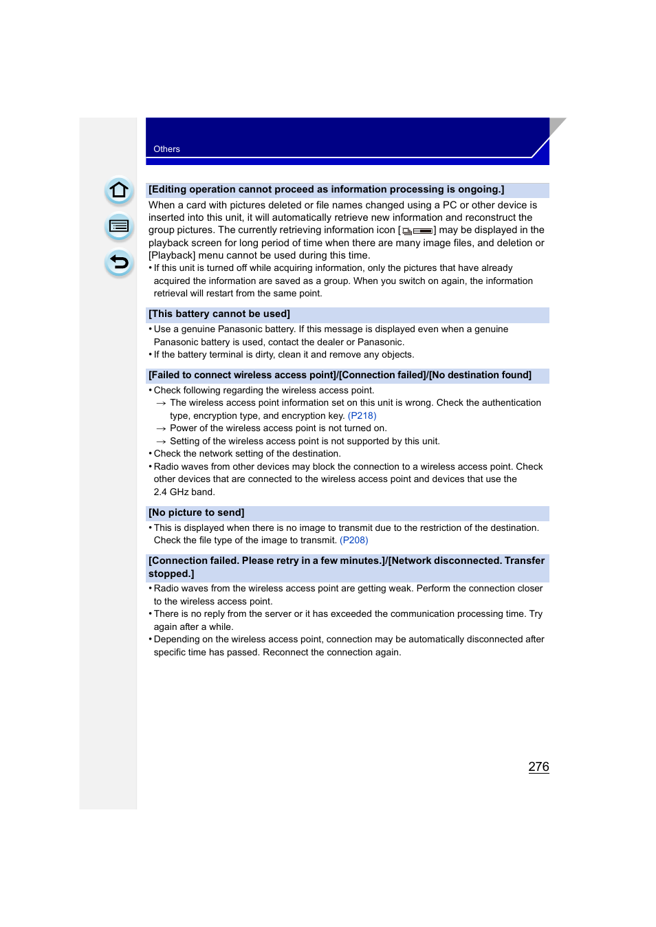 P276) | Panasonic DMC-GH3KBODY User Manual | Page 276 / 319