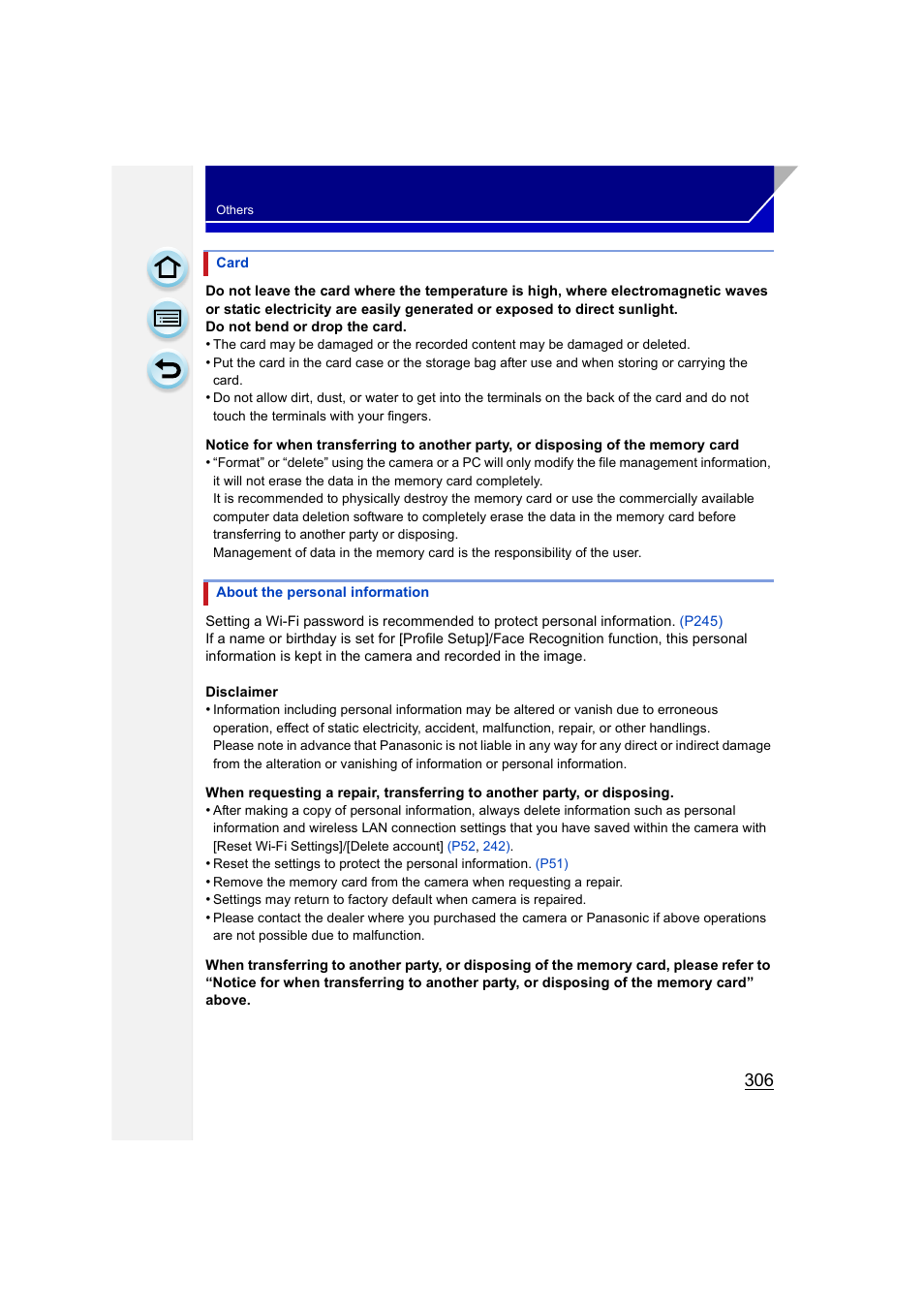 Panasonic DMC-GH3KBODY User Manual | Page 306 / 319