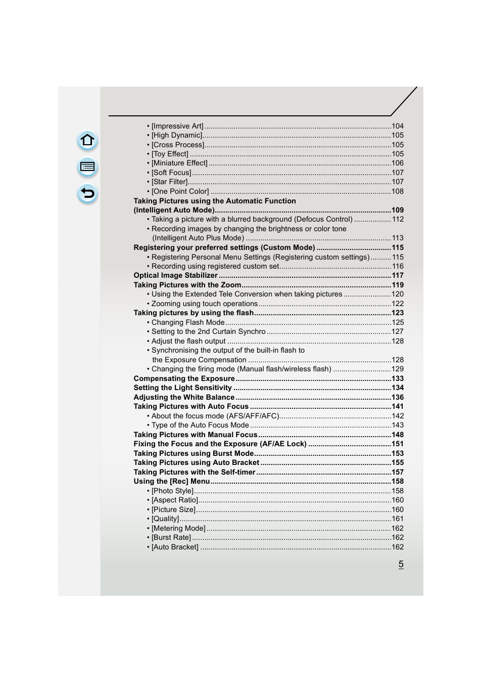 Panasonic DMC-GH3KBODY User Manual | Page 5 / 319