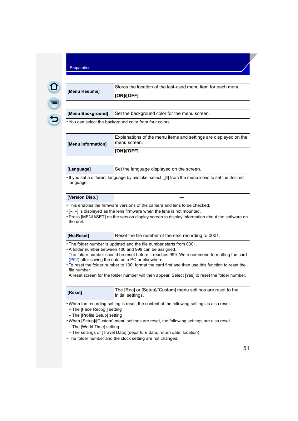 P51) | Panasonic DMC-GH3KBODY User Manual | Page 51 / 319