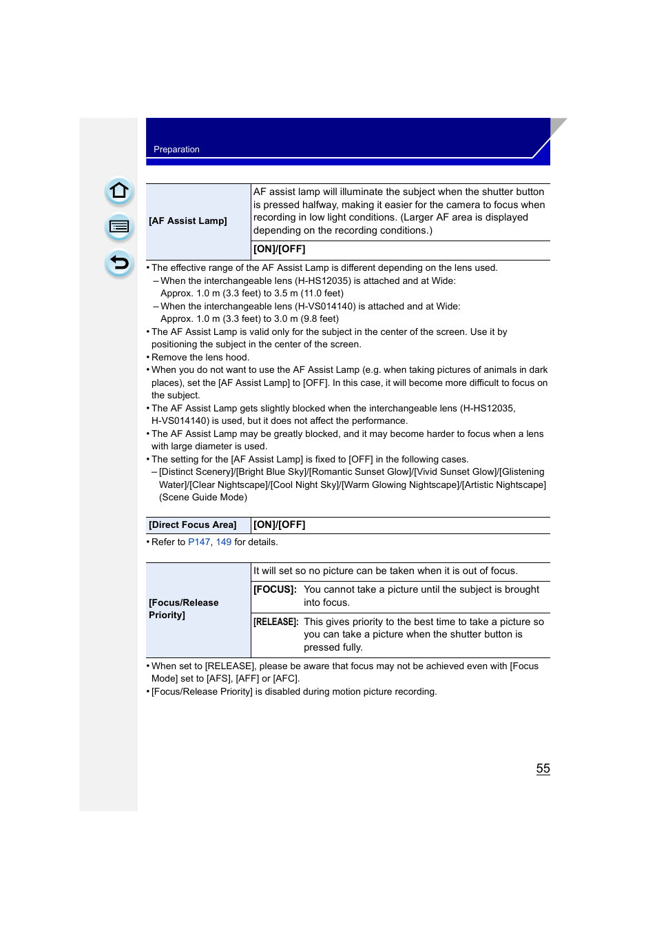 Lamp, P55) | Panasonic DMC-GH3KBODY User Manual | Page 55 / 319