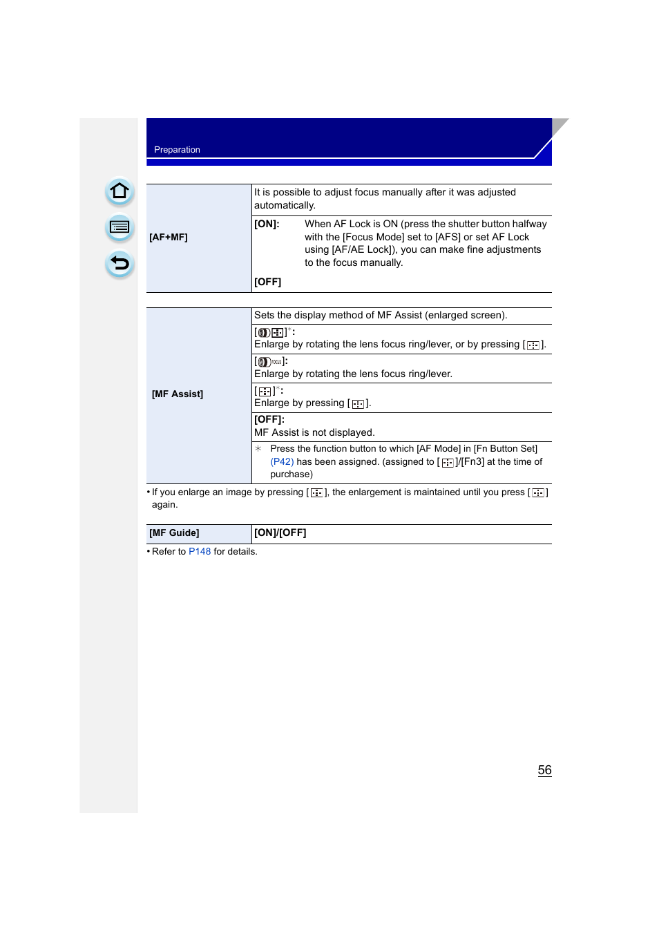 Panasonic DMC-GH3KBODY User Manual | Page 56 / 319