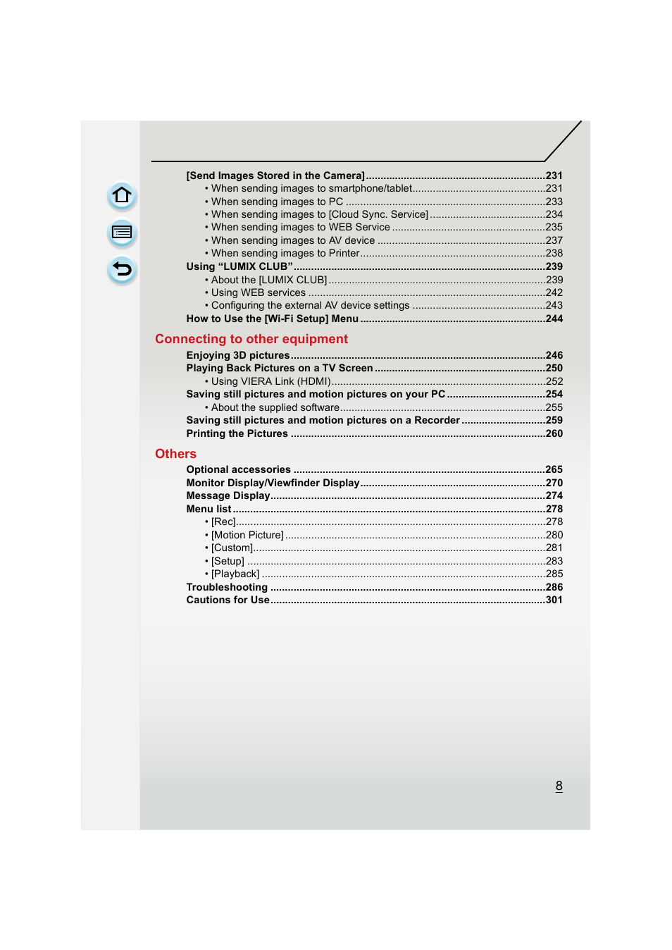 Panasonic DMC-GH3KBODY User Manual | Page 8 / 319