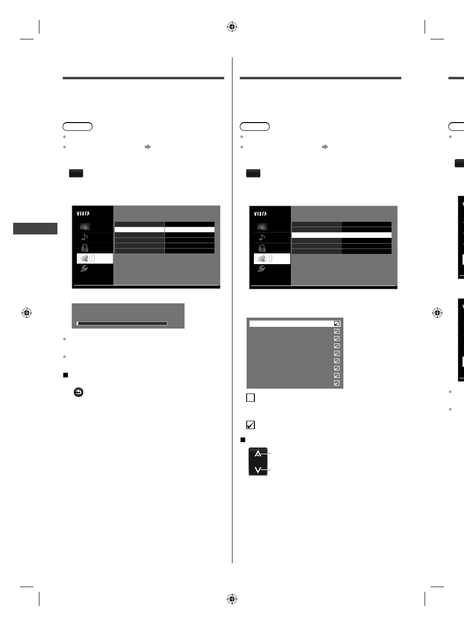 Auto program, Manual program, Display the menu | Select [tv], then select [auto program, Select [tv], then select [manual program, Se la | Panasonic TC-32A400U User Manual | Page 22 / 33