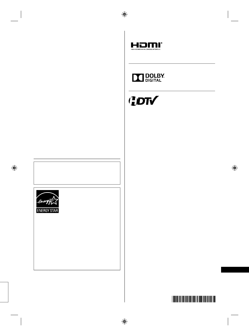 Panasonic TC-32A400U User Manual | Page 3 / 33