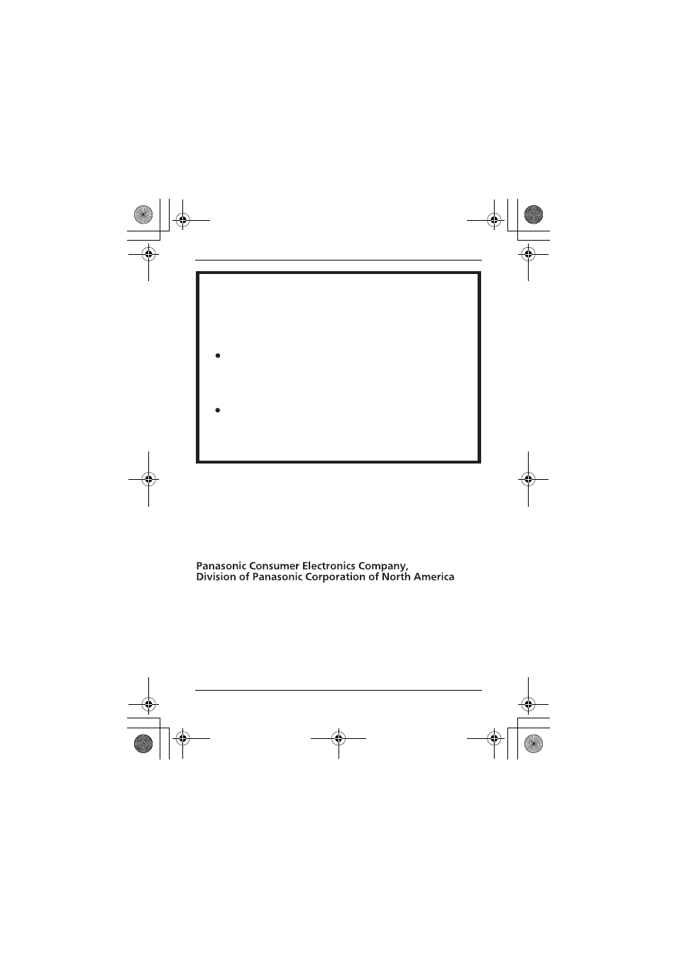 Important, If your product is not working properly | Panasonic KX-TGA106M User Manual | Page 10 / 10