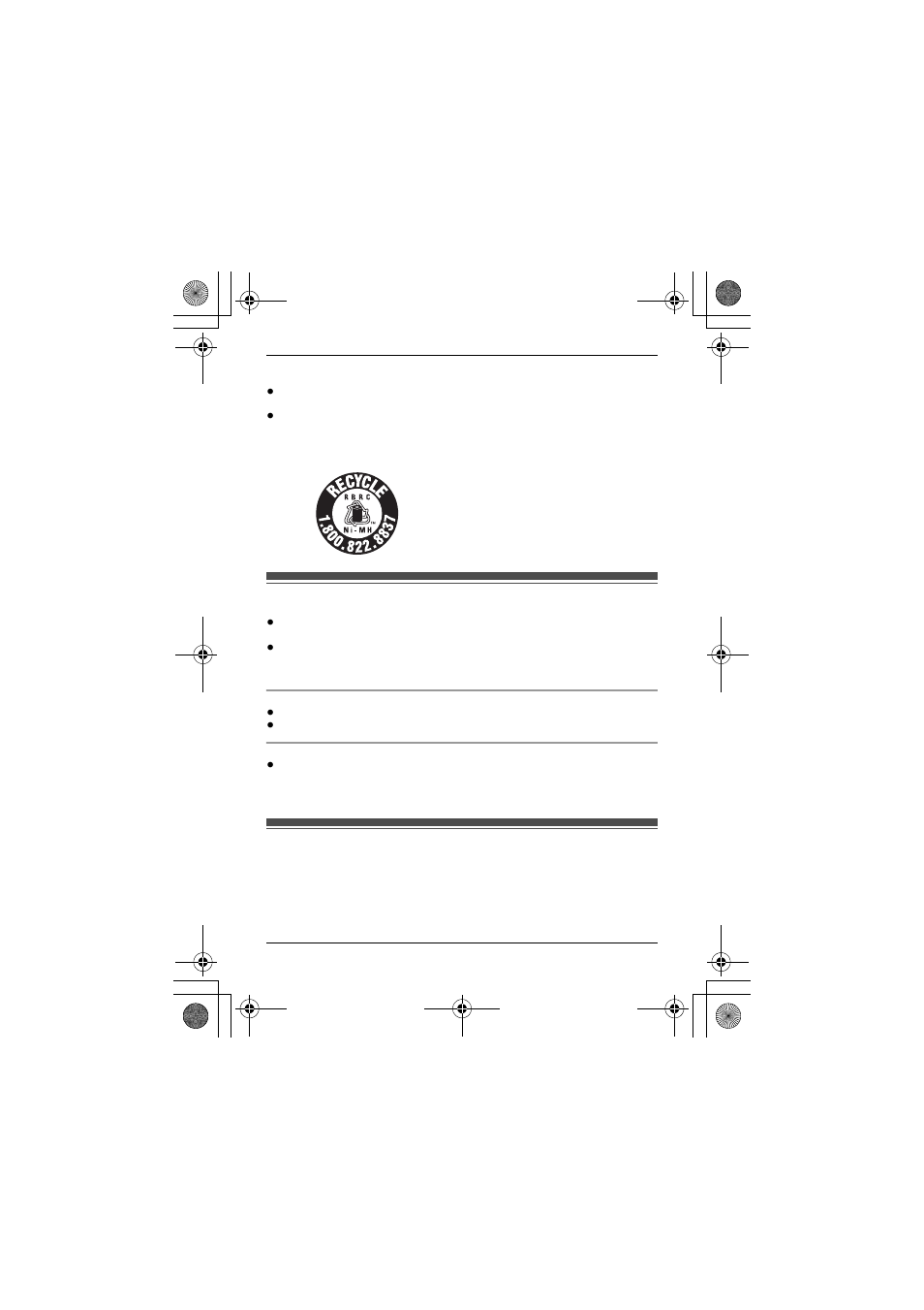 Other information, Fcc and other information | Panasonic KX-TGA106M User Manual | Page 7 / 10