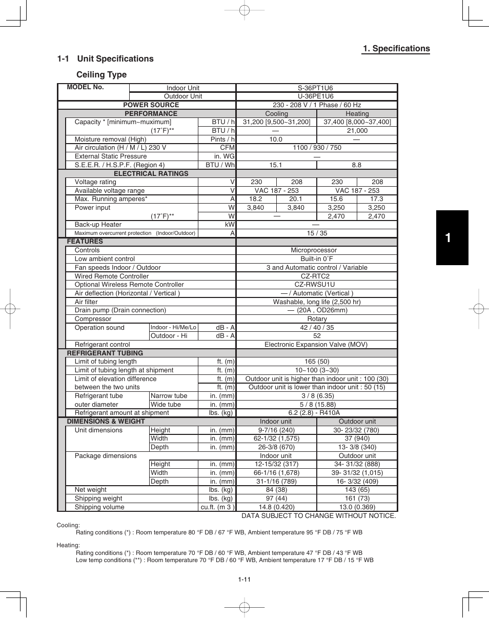 Panasonic 36PEF1U6 User Manual | Page 17 / 198