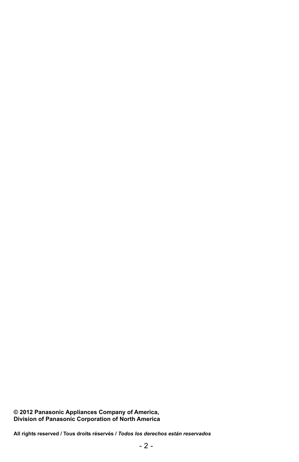 Panasonic MC-GG523 User Manual | Page 2 / 60