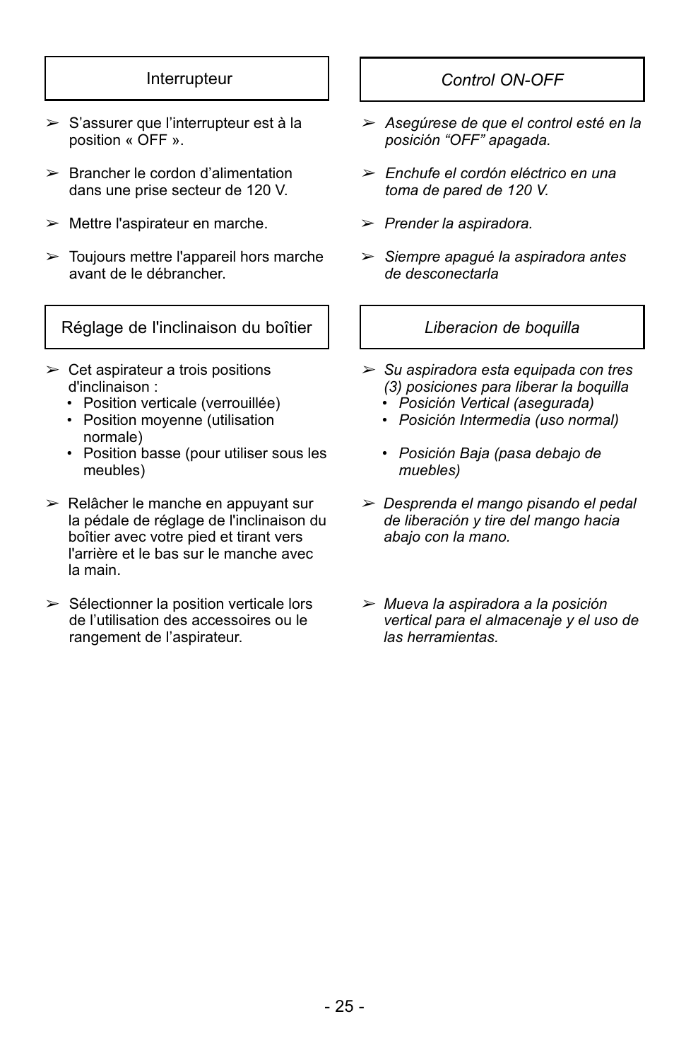 Panasonic MC-GG523 User Manual | Page 25 / 60